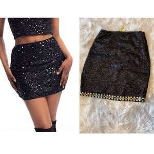 Eyedoll sequin skirt